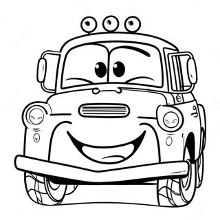 Funny Mater With A Big Smile Coloring Page 71714-59259