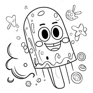 Spongebob Popsicle Coloring Pages