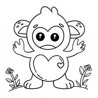 Love Monster Coloring Page 71833-59338