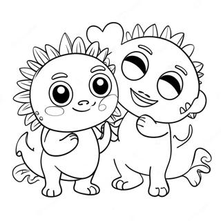 Love Monster Coloring Page 71833-59339