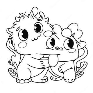 Love Monster Coloring Page 71833-59340