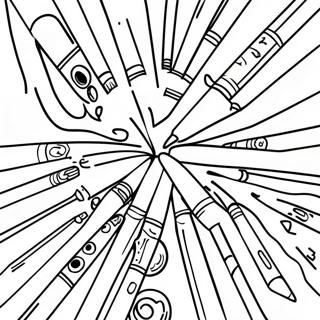 Vibrant Crayola Art Coloring Page 71854-59377