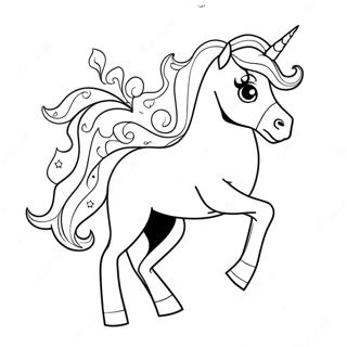 Unicorn Horse Coloring Page 71863-59374