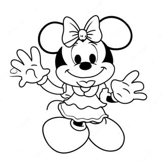 Minnie Bowtique Coloring Page 71873-59371