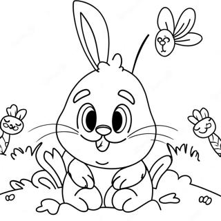 Vintage Easter Bunny Coloring Page 71883-59402