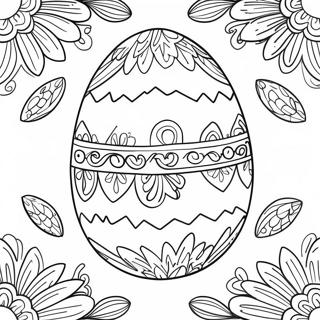 Charming Vintage Easter Egg Coloring Page 71884-59395