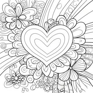 Heart Butterfly Coloring Page 71893-59390