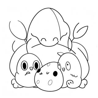 Cute Easter Among Us Characters Coloring Page 71904-59409