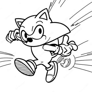 Sonic The Hedgehog Speeding Coloring Page 71914-59417