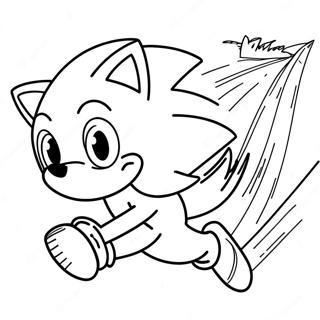 Sonic The Hedgehog Speeding Coloring Page 71914-59418