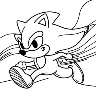 Sonic The Hedgehog Speeding Coloring Page 71914-59419