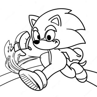 Sonic The Hedgehog Speeding Coloring Page 71914-59420