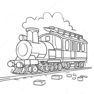 Lego Train Coloring Page 71923-59424