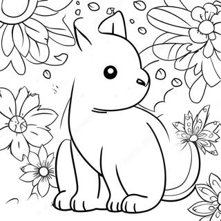 Tiko With Colorful Background Coloring Page 71944-59434