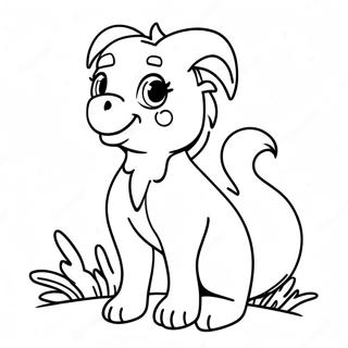 Tiko With Colorful Background Coloring Page 71944-59435