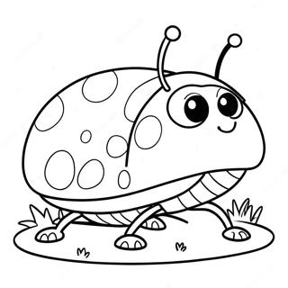 Cute Roly Poly Bug Coloring Page 71954-59449