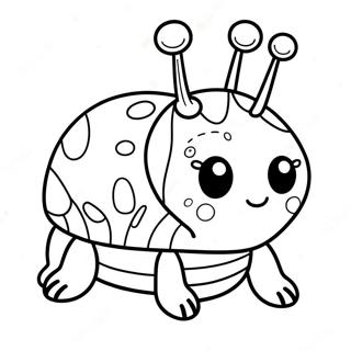 Cute Roly Poly Bug Coloring Page 71954-59451