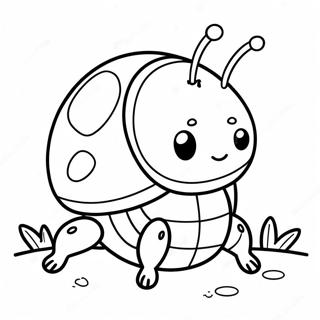 Cute Roly Poly Bug Coloring Page 71954-59452