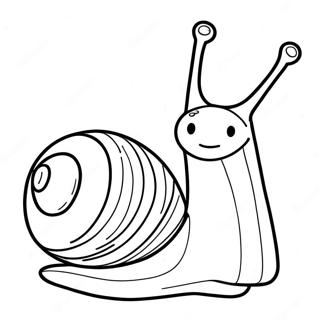 Cute Gary The Snail Coloring Page 7195-5853