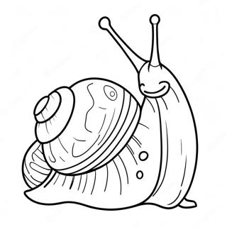 Cute Gary The Snail Coloring Page 7195-5854