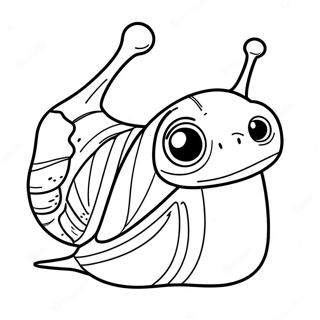 Cute Gary The Snail Coloring Page 7195-5855