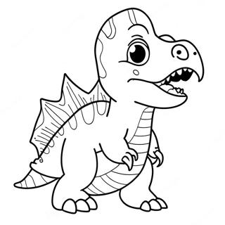 Gogo Dino Coloring Pages