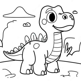 Gogo Dino Coloring Pages