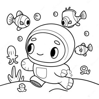 Cute Vegimal Octonauts Underwater Adventure Coloring Page 71984-59470