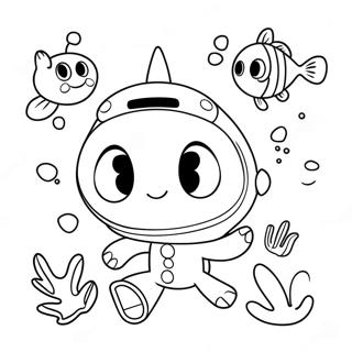 Cute Vegimal Octonauts Underwater Adventure Coloring Page 71984-59471