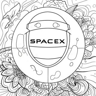 Spacex Coloring Pages