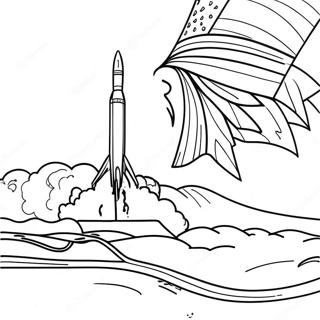 Falcon 9 Rocket Launching Coloring Page 71994-59479