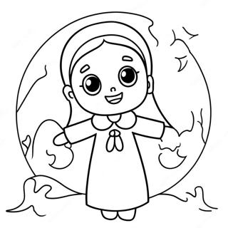 Molly Mcgee With Friendly Ghost Coloring Page 72024-59506