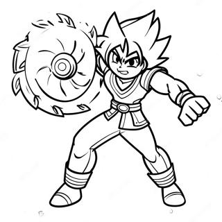 Beyblade Achilles Coloring Pages