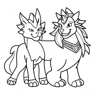 Zacian And Zamazenta Coloring Page 72043-59515