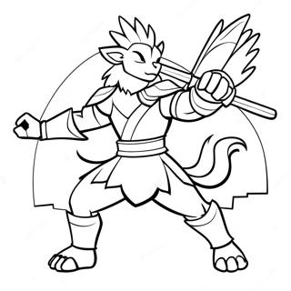 Zacian In Battle Pose Coloring Page 72044-59517