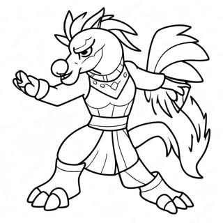 Zacian In Battle Pose Coloring Page 72044-59518