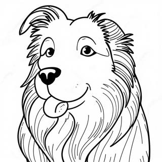 Collie Dog Coloring Page 72073-59543