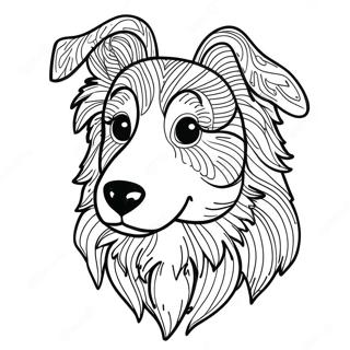 Collie Dog Coloring Page 72073-59544