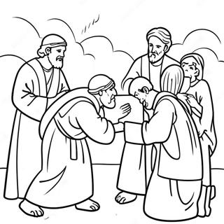 Acts 3 Miracle Healing Coloring Page 72133-59578