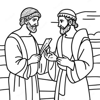 Acts 3 Peter And John Coloring Page 72134-59589