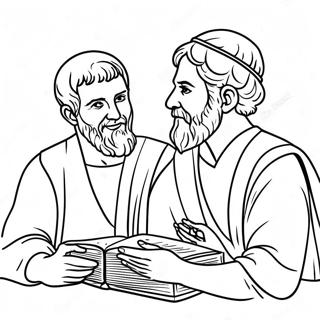 Acts 3 Peter And John Coloring Page 72134-59591