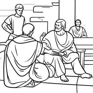 Acts 3 Peter And John Coloring Page 72134-59592