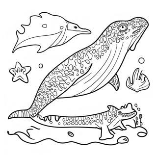 Mosasaurus Coloring Page 7214-5865