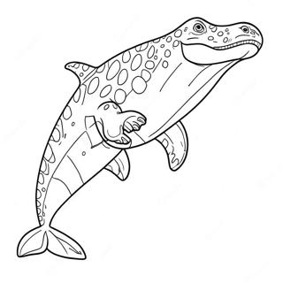 Mosasaurus Coloring Page 7214-5866