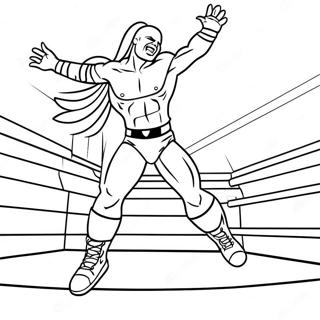 Wwe Wrestler Jumping On Opponent Coloring Page 72154-59606