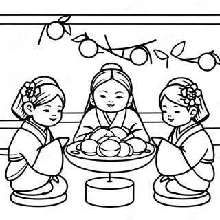 Hinamatsuri Festival Coloring Page 72214-59642