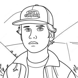 Stranger Things Steve Coloring Page 72234-59658