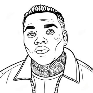 Kevin Gates Coloring Page 72254-59674