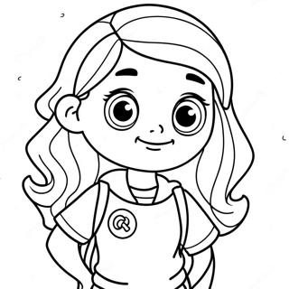 Adventurous Abby Hatcher Coloring Page 7225-5880