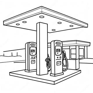 Gas Station Coloring Page 72294-59706